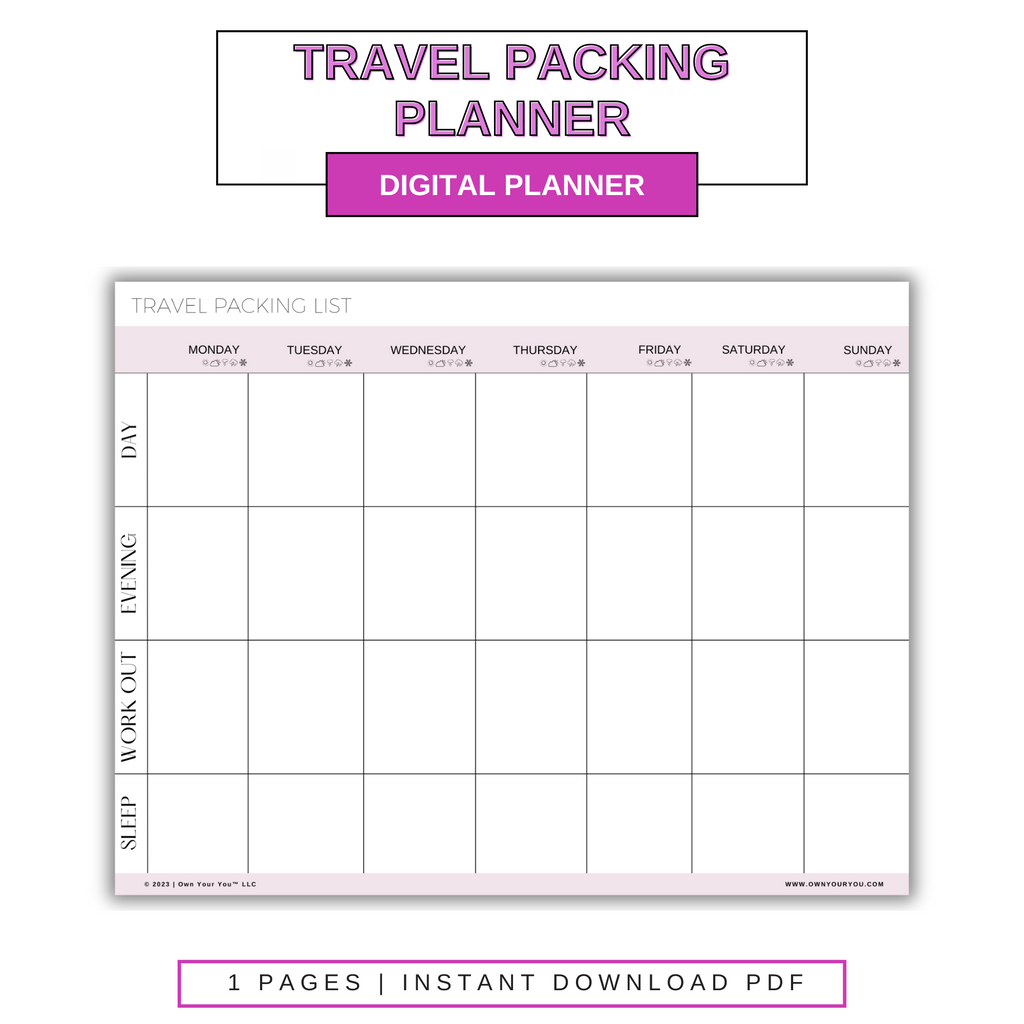 Digital Travel Outfit Planner