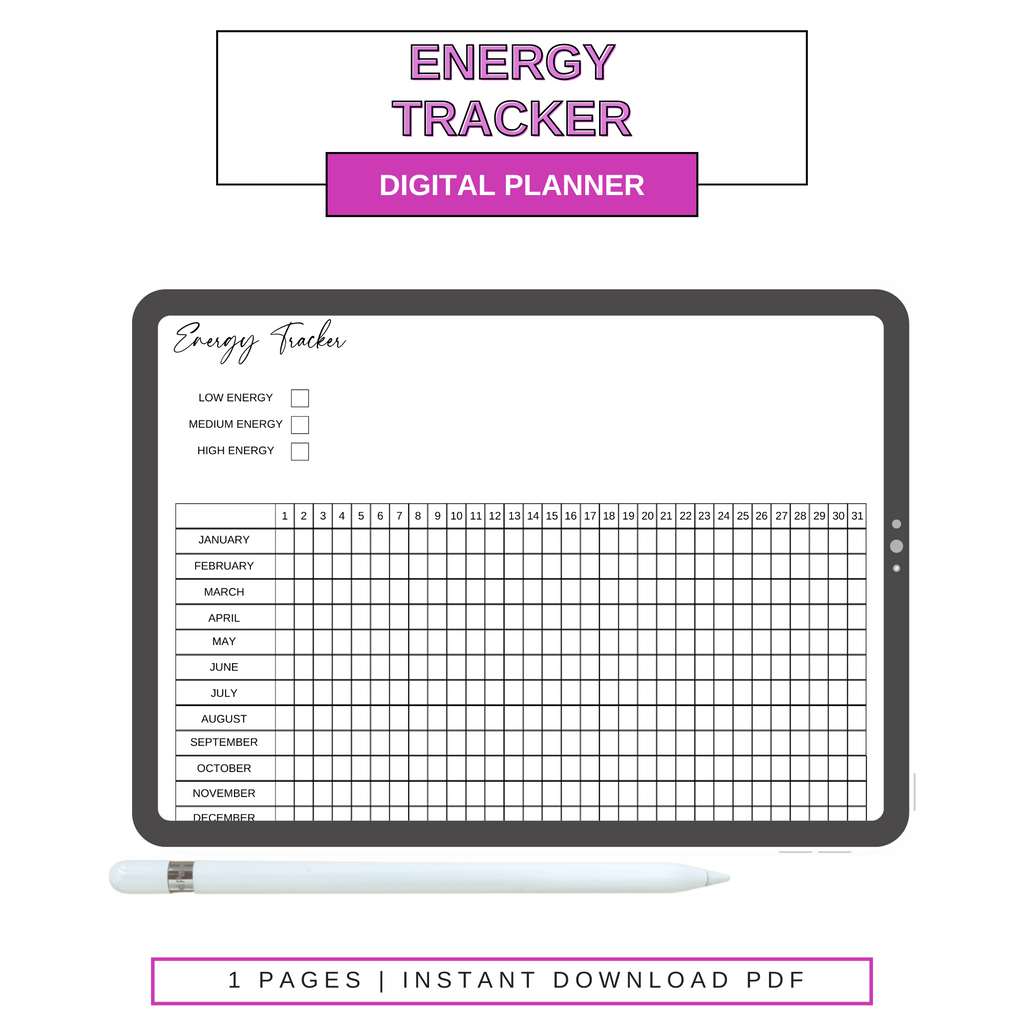 Digital Personal Energy Level Tracker