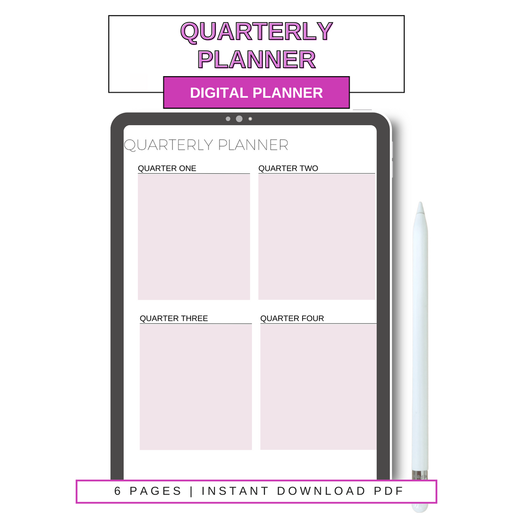 Digital Quarterly Planner