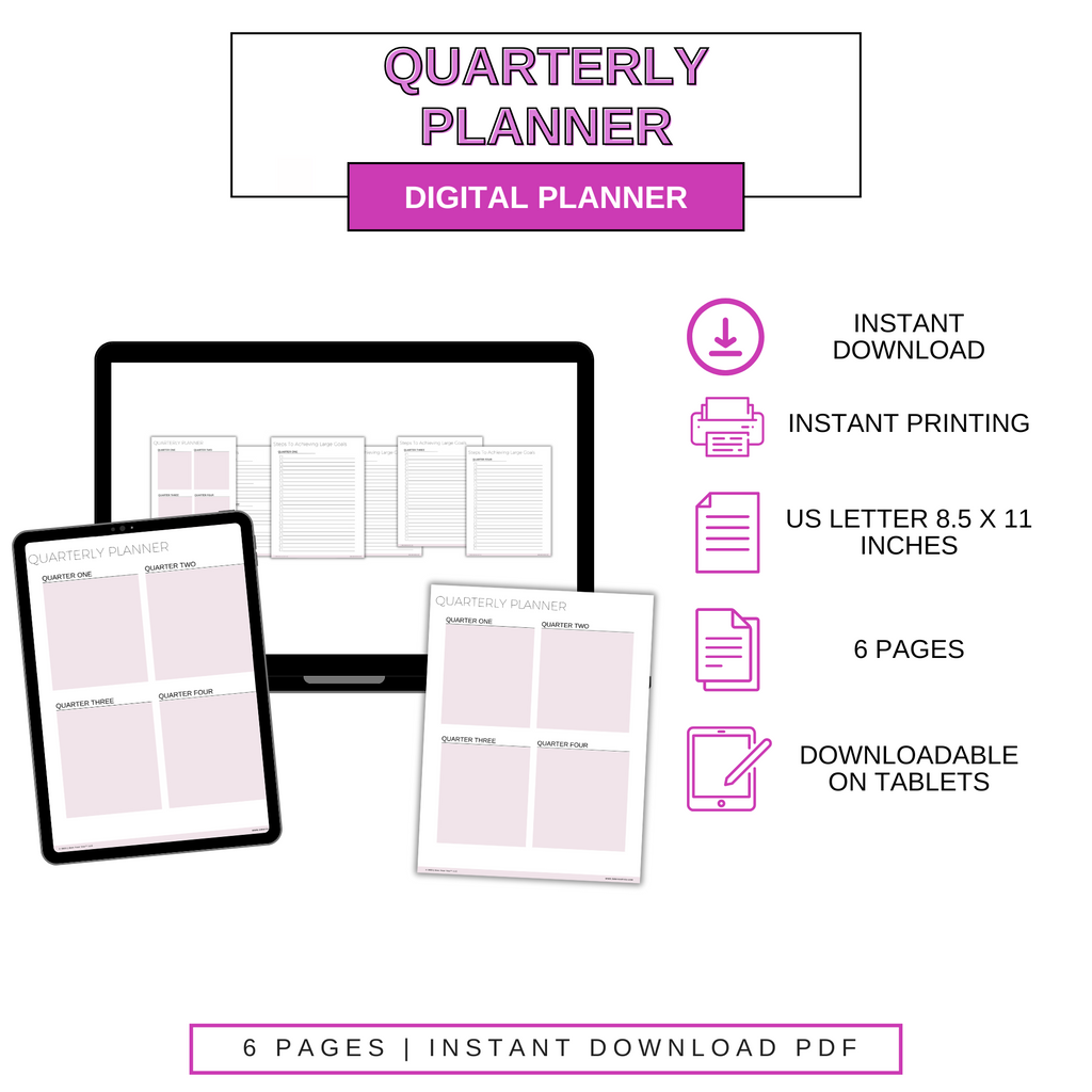 Digital Quarterly Planner