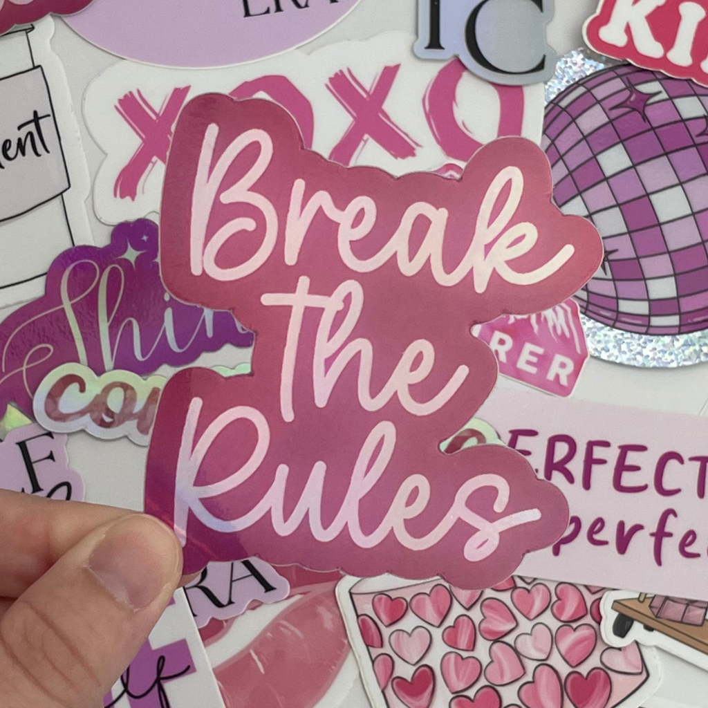 Break The Rules Sticker