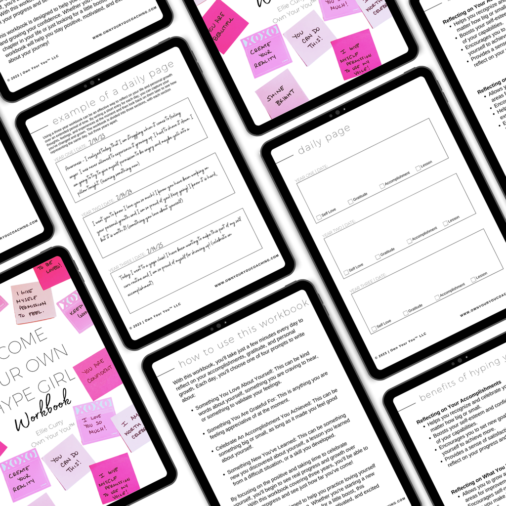 Digital Become Your Own Hype Girl Workbook