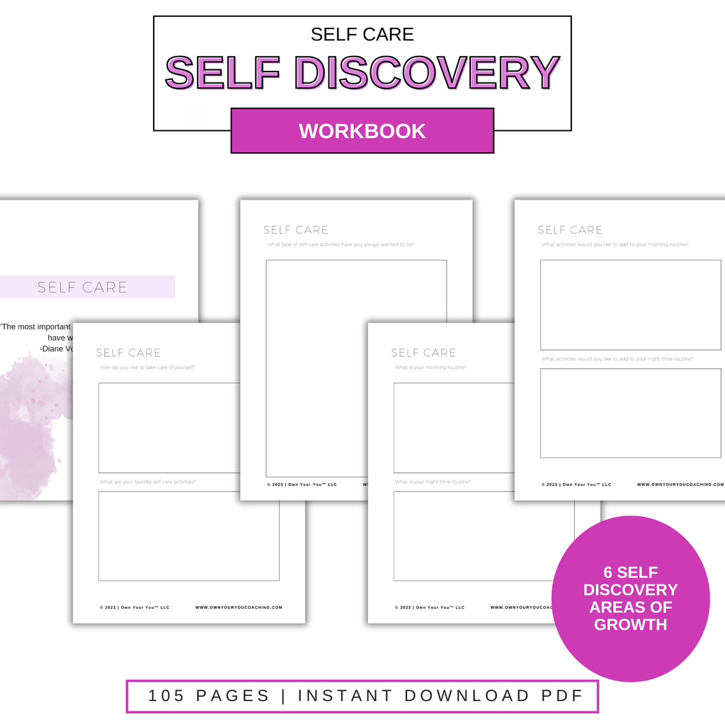 Digital Re-Discover Your Authentic Self Workbook