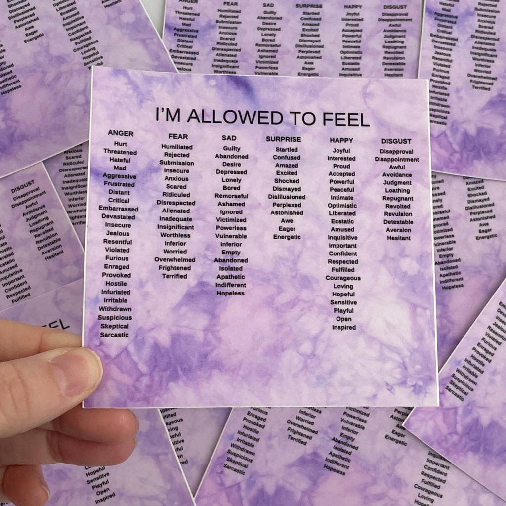 Feelings Chart Sticker