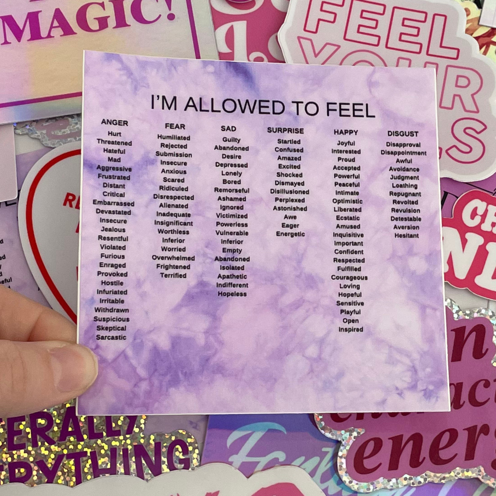 Feelings Chart Sticker