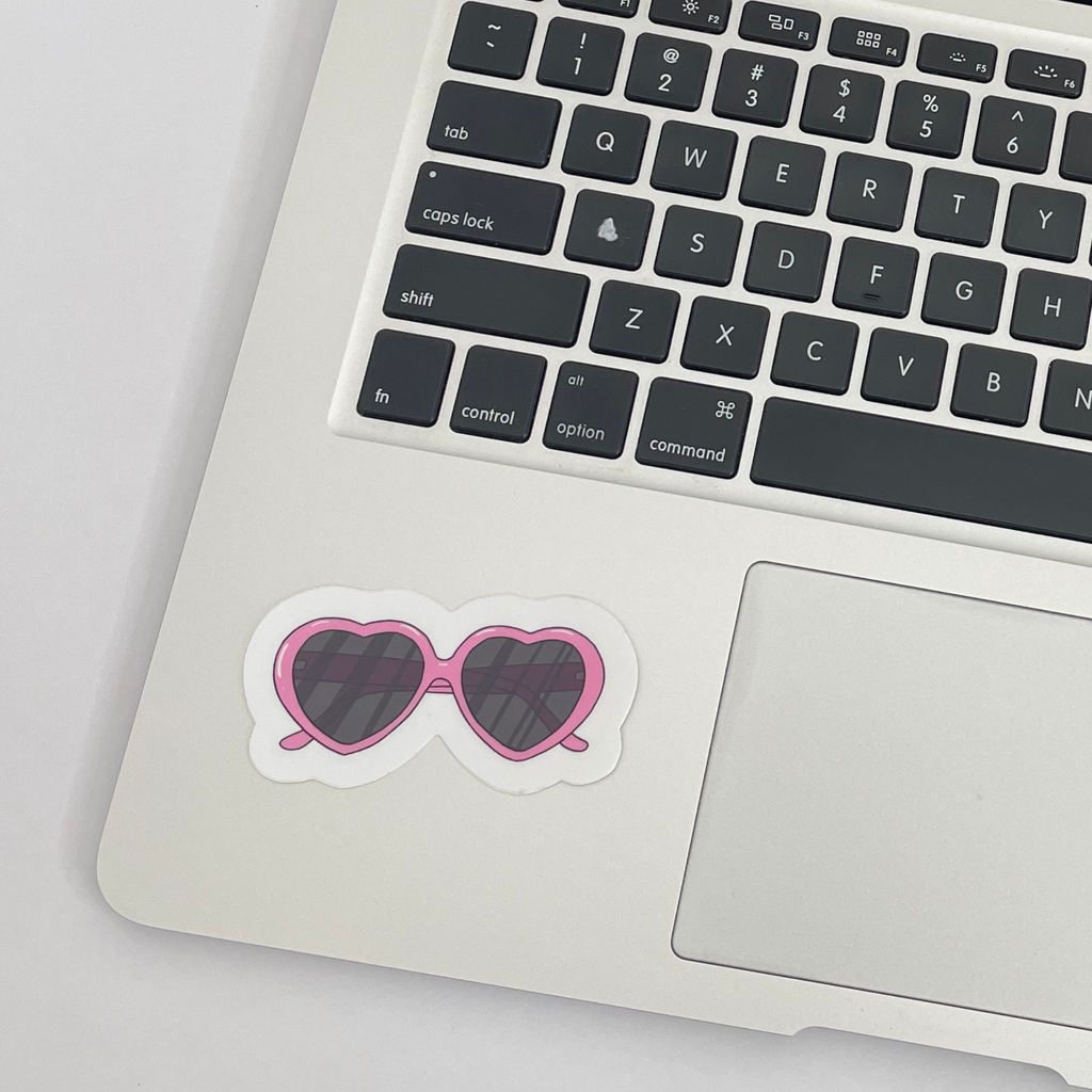 Heart Sunglasses Sticker