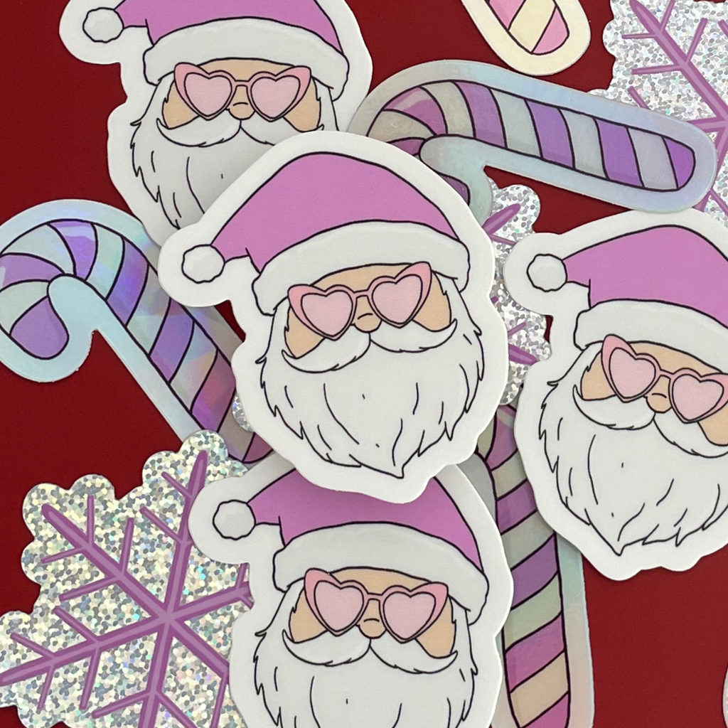 Chic Santa Sticker