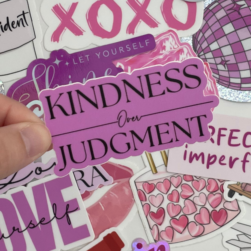 Kindness Over Judgment Sticker