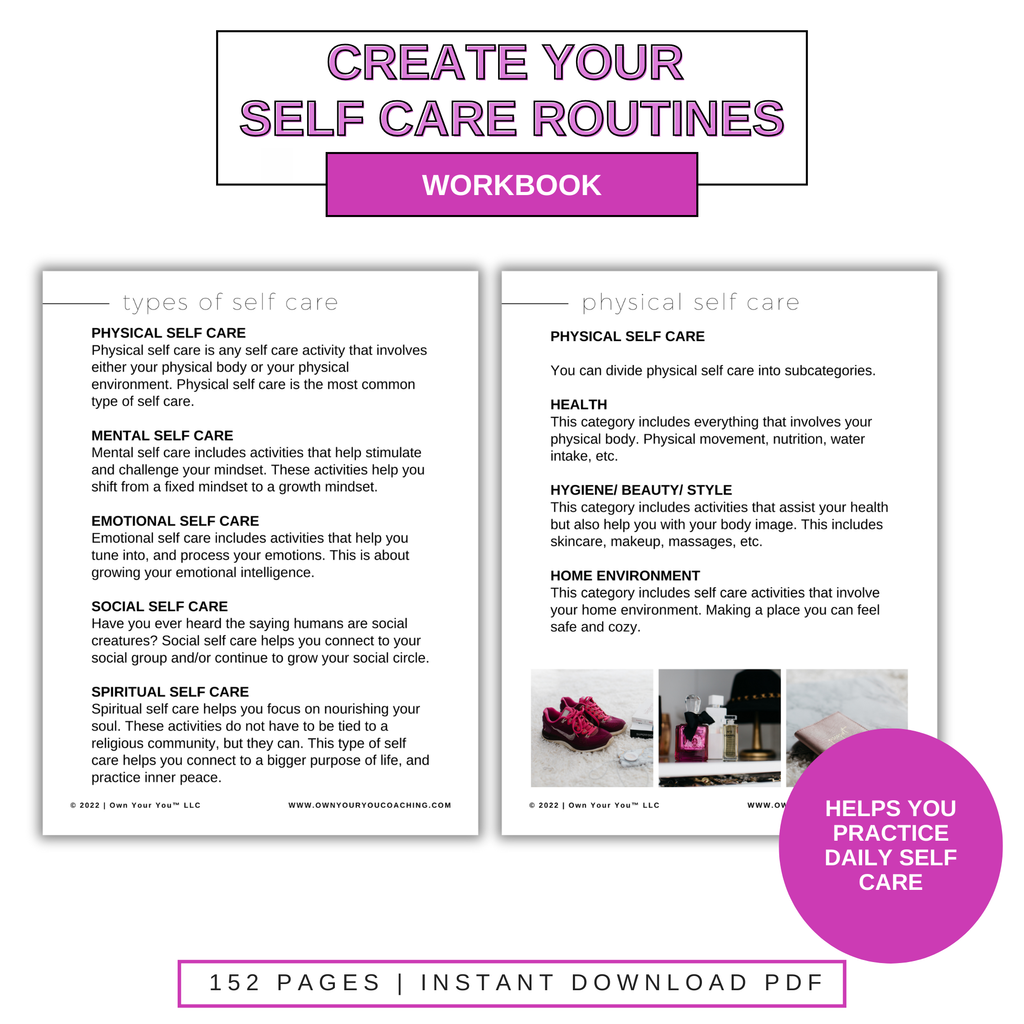 Digital Own Your Self Care Workbook