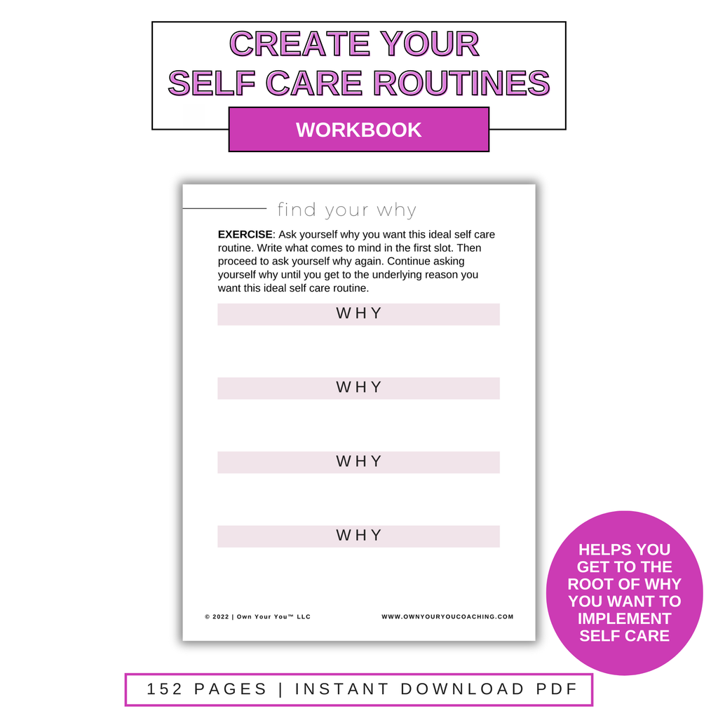 Digital Own Your Self Care Workbook