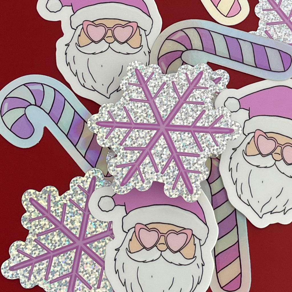 Snowflake Glitter Sticker