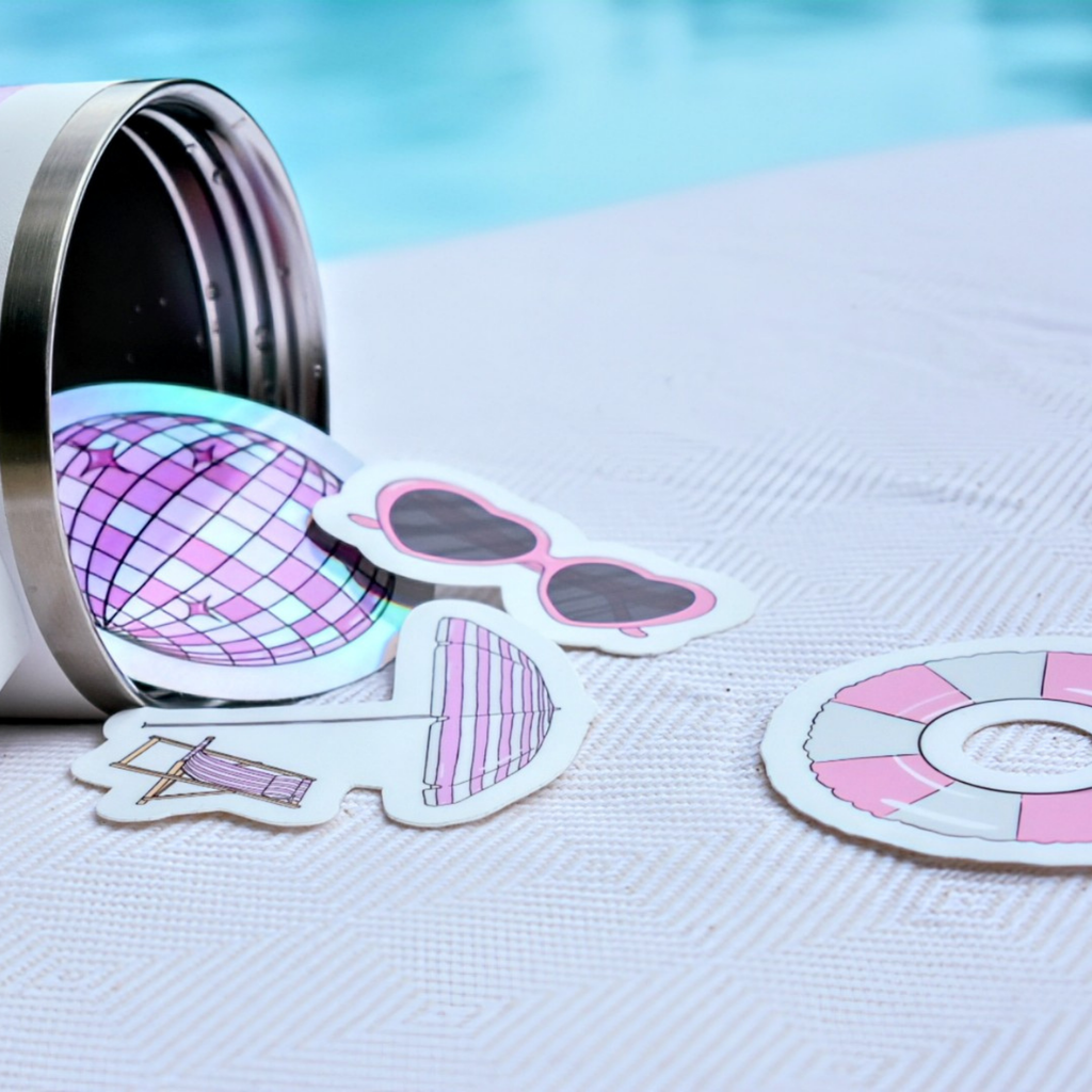 Heart Sunglasses Sticker